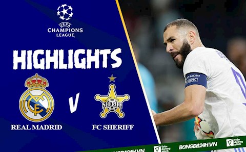 Video tổng hợp Real Madrid vs FC Sheriff Cúp C1 2021: Địa chấn