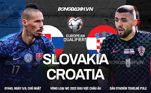 Nhận định Slovakia vs Croatia 1h45 ngày 5/9 (Vòng loại World Cup 2022)