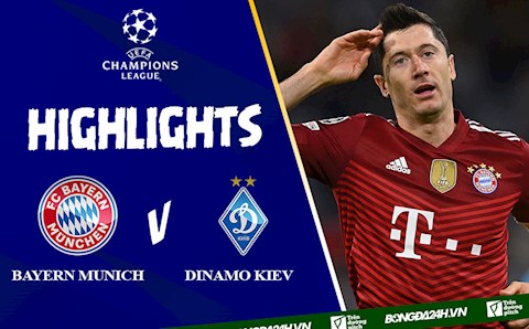 Video cúp c1 Bayern Munich vs Dynamo Kiev: Lại là anh Lewandowski