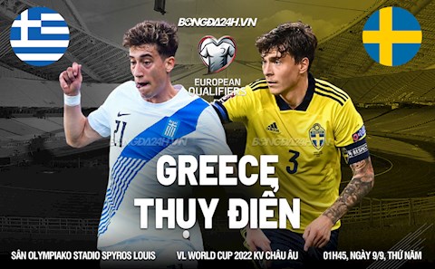 Nhận định Hy Lạp vs Thụy Điển 1h45 ngày 9/9 (Vòng loại World Cup 2022)