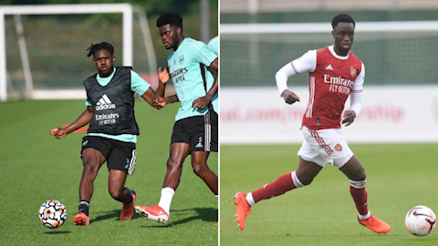 2 cái tên lạ hoắc trong buổi tập mới nhất của Arsenal