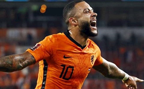 Memphis Depay sánh ngang thành tích ghi bàn của Johan Cruyff ở ĐT Hà Lan