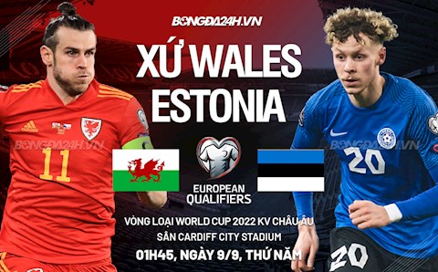 Nhận định, dự đoán Wales vs Estonia 1h45 ngày 9/9 (Vòng loại World Cup 2022)