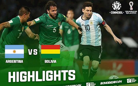 Video tổng hợp: Argentina 3-0 Bolivia (Vòng loại World Cup 2022)