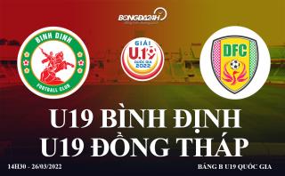 Trực tiếp bóng đá U19 Bình Định vs U19 Đồng Tháp Quốc gia 2020 hôm nay