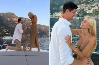 Thibaut Courtois cầu hôn bạn gái siêu mẫu