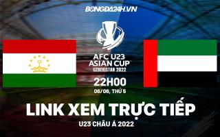 Trực tiếp VTV5 bóng đá U23 Tajikistan vs U23 UAE U23 Châu Á 2022