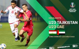 Video tổng hợp: U23 Tajikistan 0-2 U23 UAE (Bảng D U23 châu Á 2022)