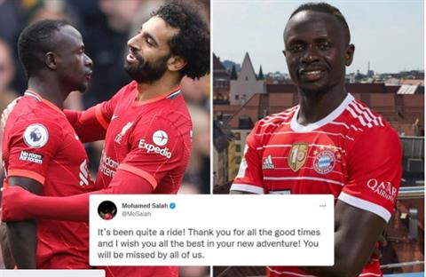 Mo Salah nói gì khi Sadio Mane rời Liverpool?