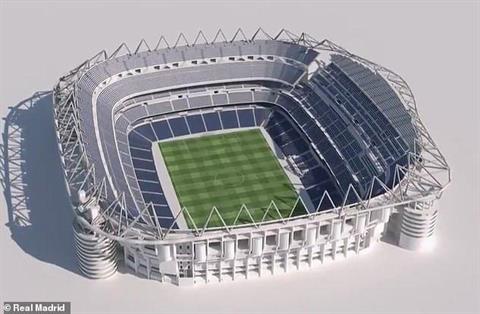 VIDEO: Mức độ hoành tráng của sân Bernabeu sau khi được nâng cấp
