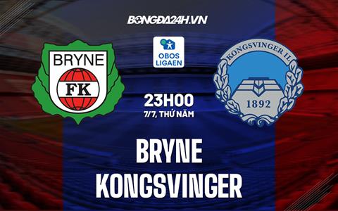 Nhận định, dự đoán Bryne vs Kongsvinger 23h00 ngày 7/7 (Hạng 2 Na Uy 2022)