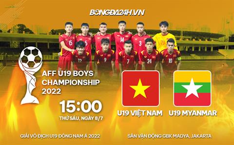 Nhận định U19 Việt Nam vs U19 Myanmar (15h00 ngày 8/7): Thử thách không quá khó
