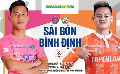 Nhận định bóng đá Sài Gòn vs Bình Định 19h15 ngày 9/7 (V-League 2022)