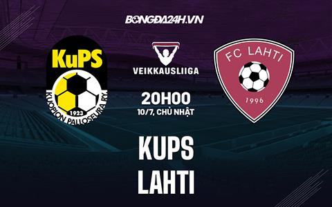 Nhận định KuPS vs Lahti 20h00 ngày 10/7 (VĐQG Phần Lan 2022)