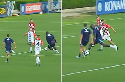 Romelu Lukaku ghi bàn trong chiến thắng 10-0 của Inter Milan