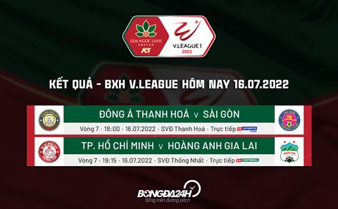 Kết quả - Bảng xếp hạng V.League 2022 hôm nay 16/7: Xứ Thanh mở hội; Chiến hạm đỏ thất thủ!