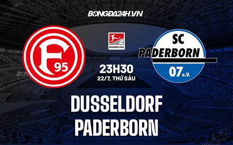 Nhận định bóng đá Dusseldorf vs Paderborn 23h30 ngày 22/7 (Hạng 2 Đức 2022/23)