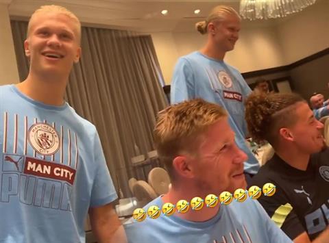 Được đồng đội ở Man City tổ chức sinh nhật, Haaland nói gì?