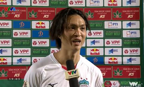 Tiền vệ Tuấn Anh muốn cải thiện hơn nữa sau trận thắng Thanh Hóa