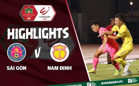 Video tổng hợp: Sài Gòn 2-2 Nam Định (Vòng 9 V.League 2022)