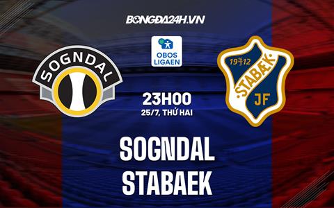 Nhận định,  Sogndal vs Stabaek 23h00 ngày 25/7 (Hạng 2 Na Uy 2022)