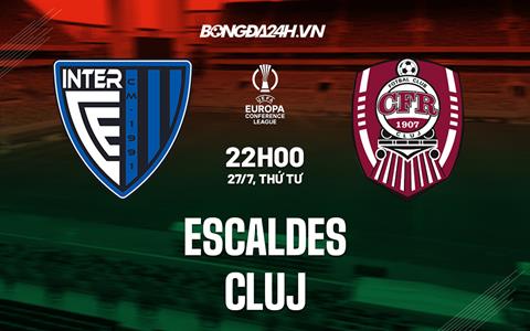 Nhận định, dự đoán Escaldes vs Cluj 22h00 ngày 27/7 (Europa Conference League 2022/23)