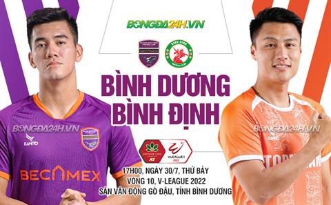 Nhận định bóng đá Bình Dương vs Bình Định 17h00 ngày 30/7 (V-League 2022)