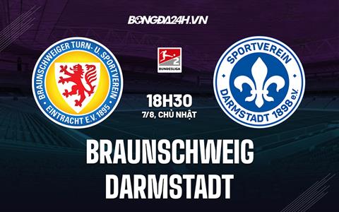 Nhận định Braunschweig vs Darmstadt 18h30 ngày 7/8 (Hạng 2 Đức 2022/23)