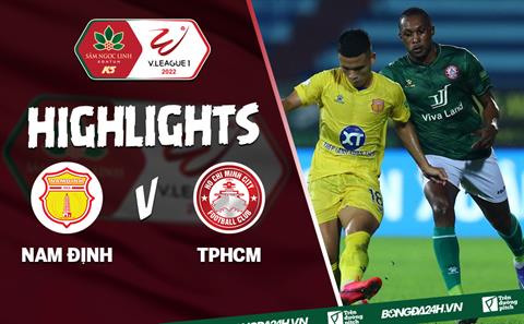 Video tổng hợp: Nam Định 2-1 TPHCM (Vòng 11 V.League 2022)