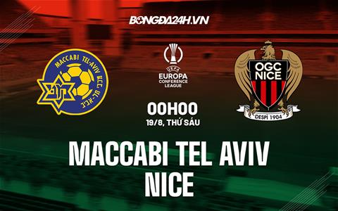 Nhận định Maccabi Tel Aviv vs Nice 0h00 ngày 19/8 (Europa Conference League 2022/23)