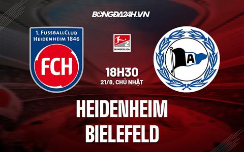 Nhận định, dự đoán Heidenheim vs Bielefeld 18h30 ngày 21/8 (Hạng 2 Đức 2022/23)