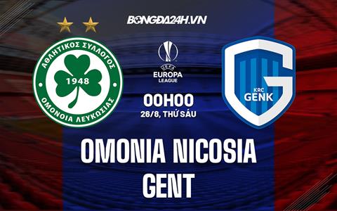 Nhận định Omonia Nicosia vs Gent 0h00 ngày 26/8 (Europa League 2022/23)