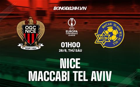 Nhận định,  Nice vs Maccabi Tel Aviv 1h00 ngày 26/8 (Europa Conference League 2022/23)