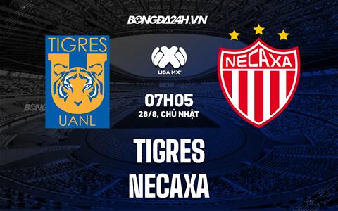 Nhận định bóng đá Tigres vs Necaxa 7h05 ngày 28/8 (VĐQG Mexico 2022)