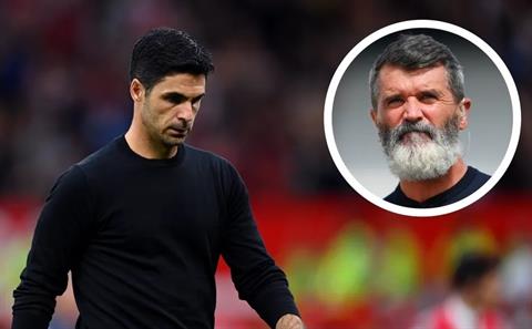 Roy Keane gọi Arteta là kẻ thua cuộc cay cú