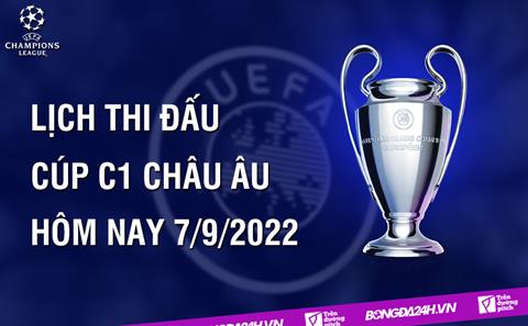 Lịch thi đấu Cúp C1 châu Âu UEFA Champions League 2022/2023 đêm nay 7/9