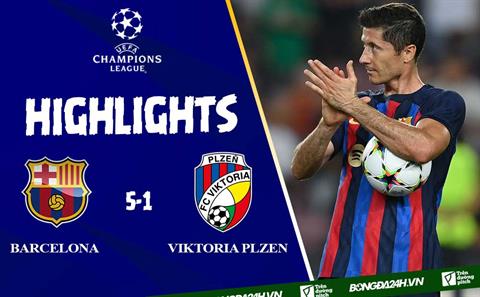 Video Barca vs Viktoria Plzen: Lewandowski gừng càng già càng cay