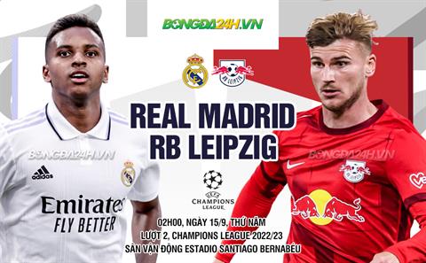 Nhận định Real Madrid vs Leipzig (02h00 ngày 15/09): Duy trì mạch thắng