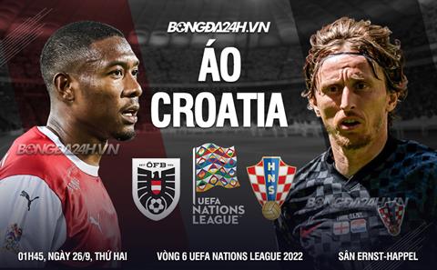 Nhận định bóng đá Áo vs Croatia 1h45 ngày 26/9 (UEFA Nations League 2022/23)