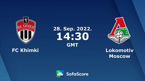 Nhận định, soi kèo Khimki vs Lokomotiv Moscow 21h30 ngày 28/9 (Cúp quốc gia Nga 2022/23)
