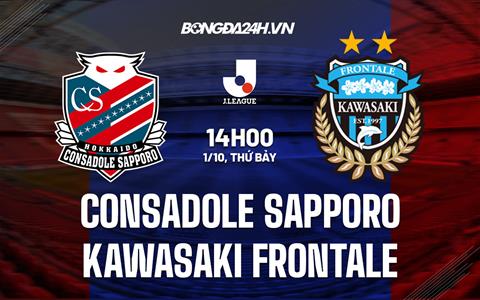 Nhận định Consadole Sapporo vs Kawasaki Frontale 14h00 ngày 1/10 (VĐQG Nhật Bản 2022)