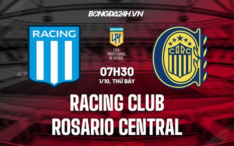 Nhận định Racing Club vs Rosario Central 7h30 ngày 1/10 (VĐQG Argentina 2022)