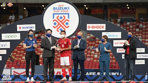 ĐT Indonesia nhận giải thưởng gây tranh cãi tại AFF Cup 2020