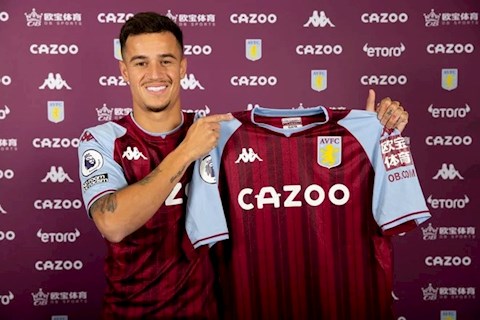 Philippe Coutinho CHÍNH THỨC ra mắt Aston Villa