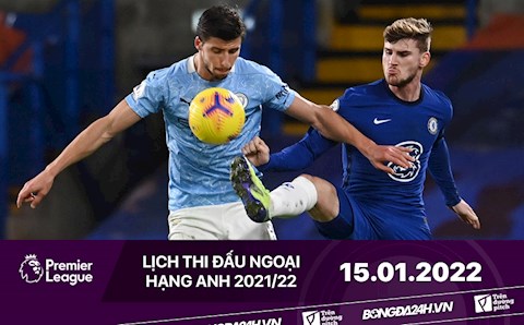 Lịch thi đấu Ngoại hạng Anh hôm nay 15/1: Man City đấu Chelsea