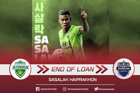 Tuyển thủ Thái Lan chia tay đội bóng Hàn Quốc