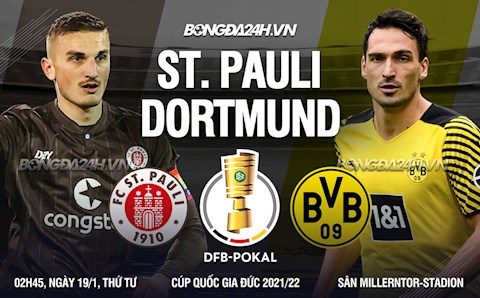 Nhận định bóng đá St.Pauli vs Dortmund 2h45 ngày 19/1 (Cúp QG Đức 2021/22)