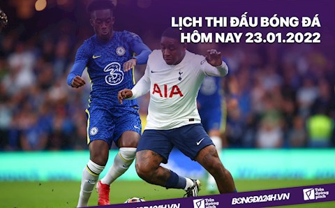 Lịch thi đấu bóng đá hôm nay 23/1: Chelsea vs Tottenham; AC Milan vs Juventus