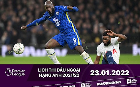 Lịch thi đấu Ngoại hạng Anh hôm nay 23/1: Chelsea chạm trán Tottenham