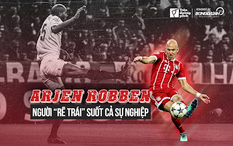 Vì sao Arjen Robben thoải mái rẽ trái suốt cả sự nghiệp?